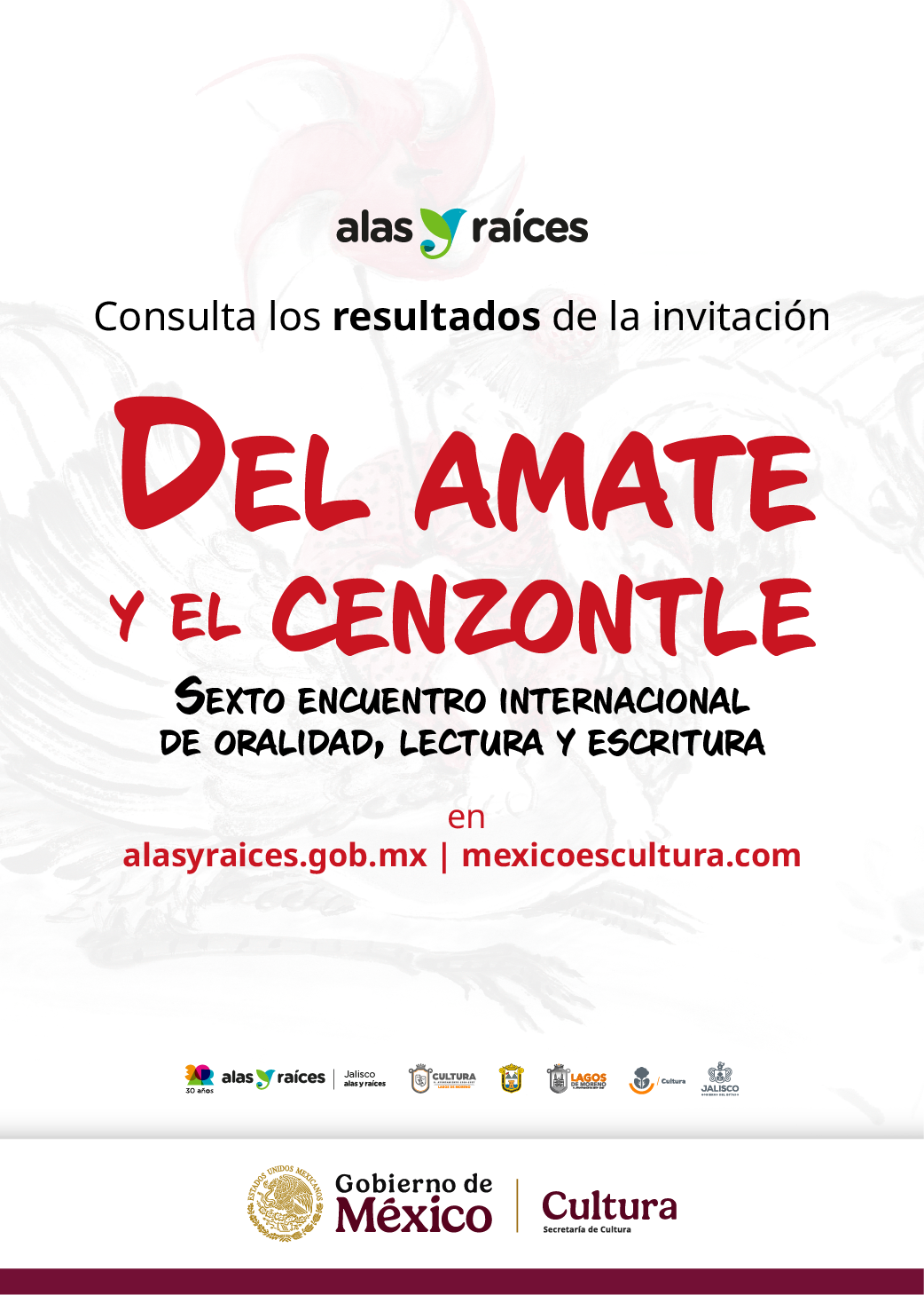 Imagen de Resultados 6° Encuentro internacional de oralidad, lectura y escritura Del Amate y el Cenzontle